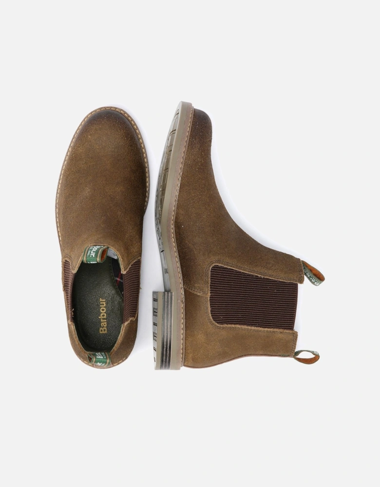 Farsley Suede Men's Khaki Chelsea Boots