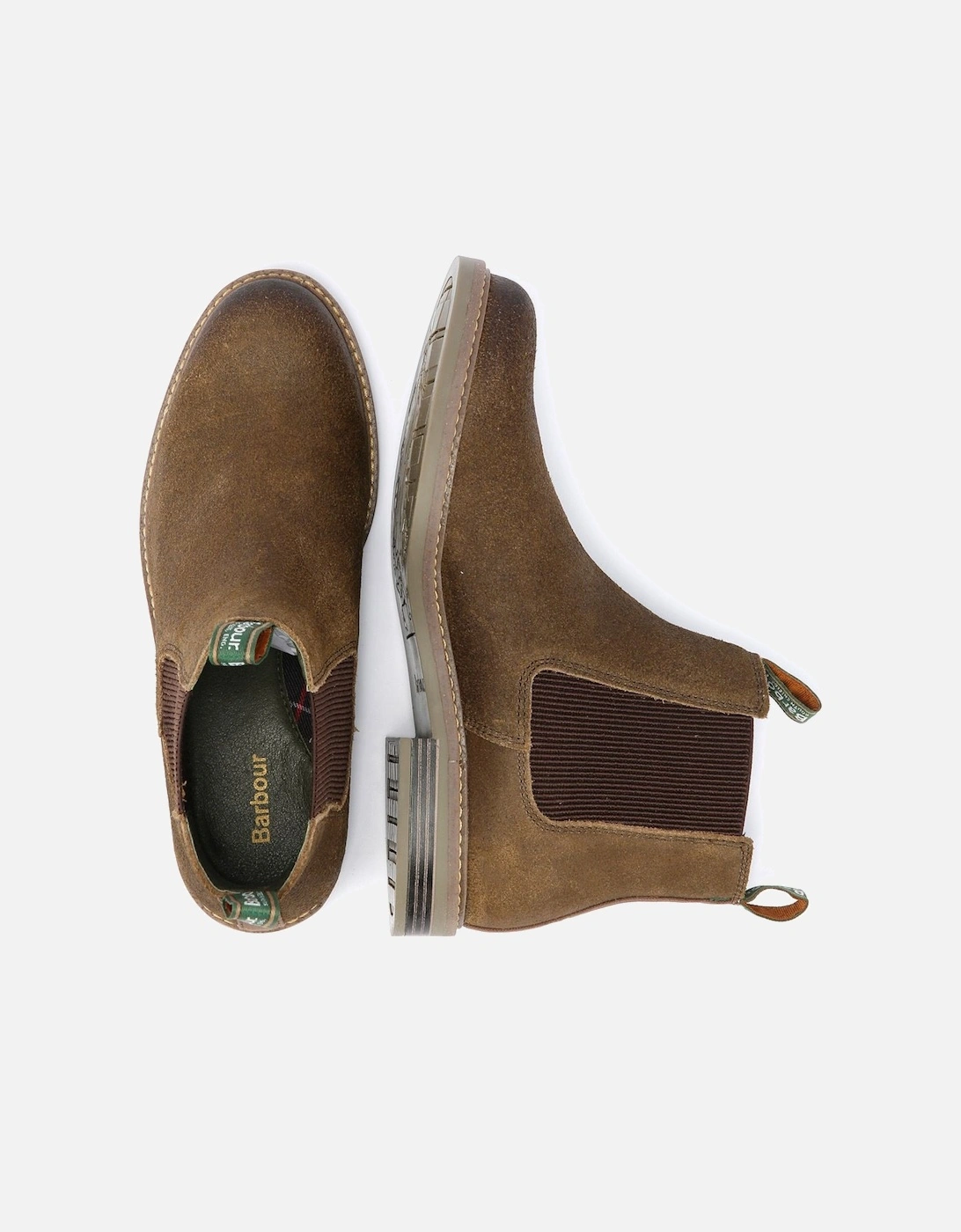 Farsley Suede Men's Khaki Chelsea Boots