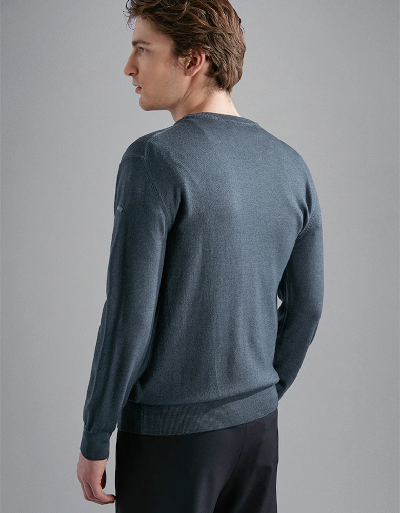 Men's Garment Dyed Wool Sweater