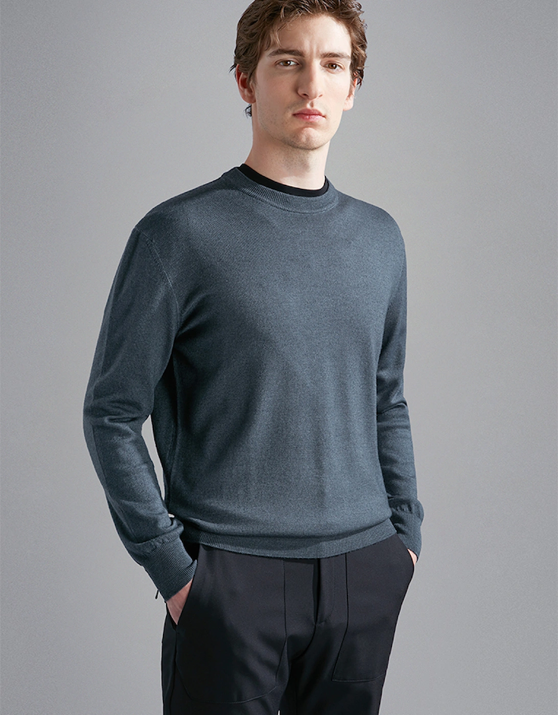 Men's Garment Dyed Wool Sweater