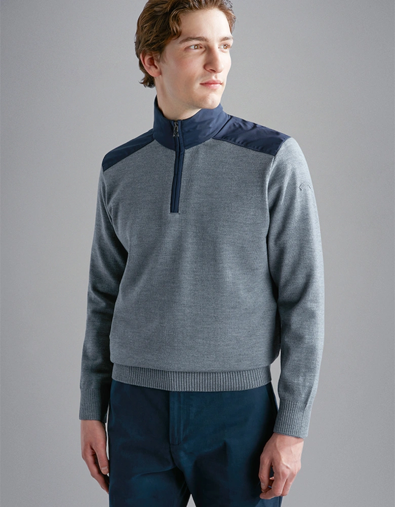 Wool Sweater with Typhoon Insert