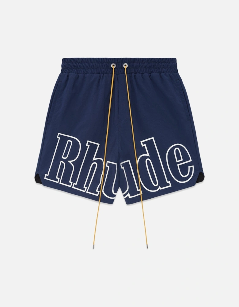 Logo Track Shorts Navy