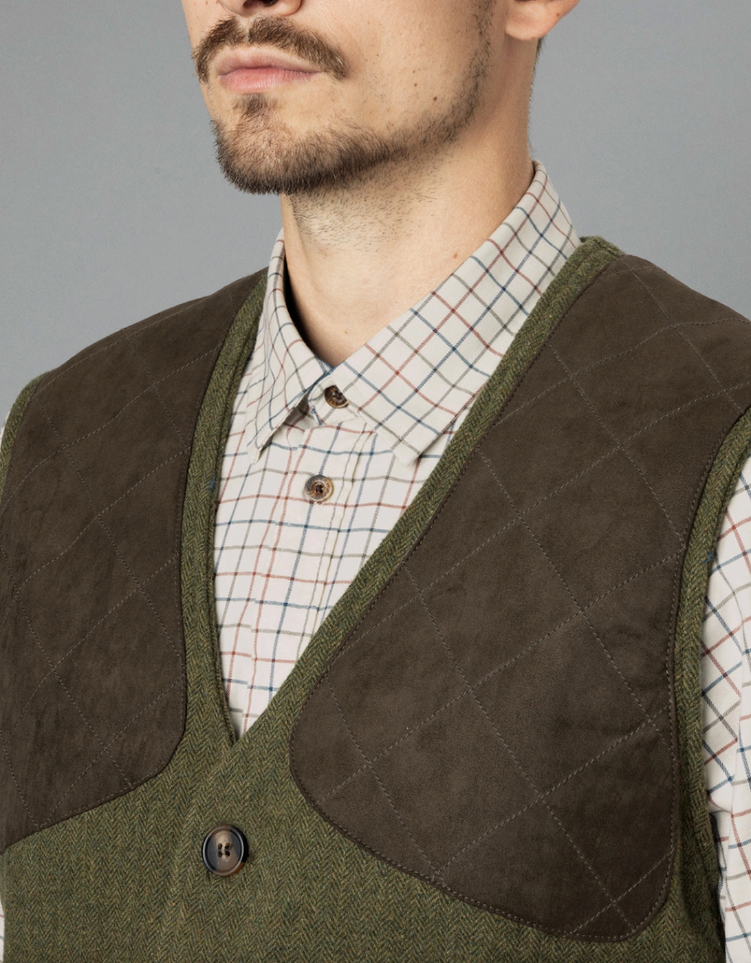 Hillside Waistcoat Moss Green