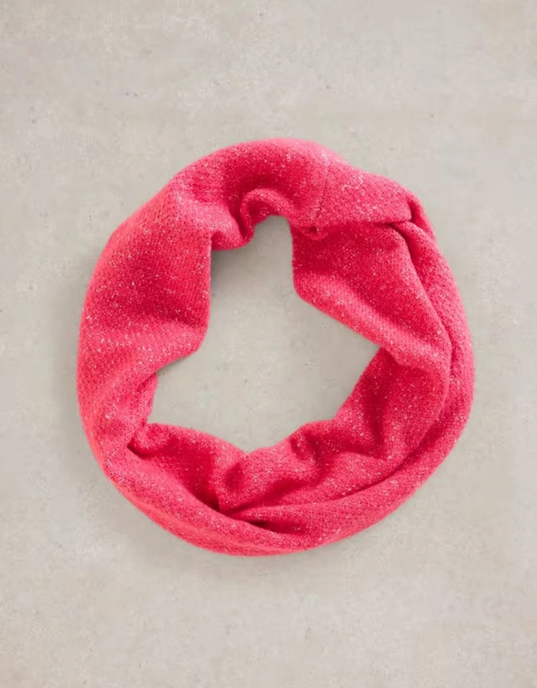 Abby Knitted Snood Bright Pink