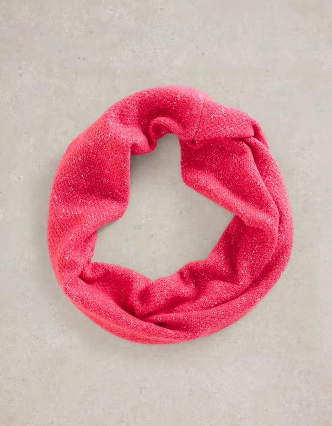 Abby Knitted Snood Bright Pink, 3 of 2