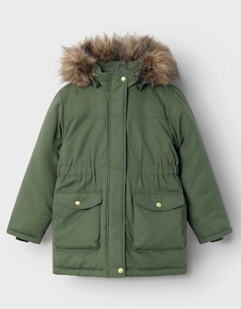 Girls Parka - Khaki