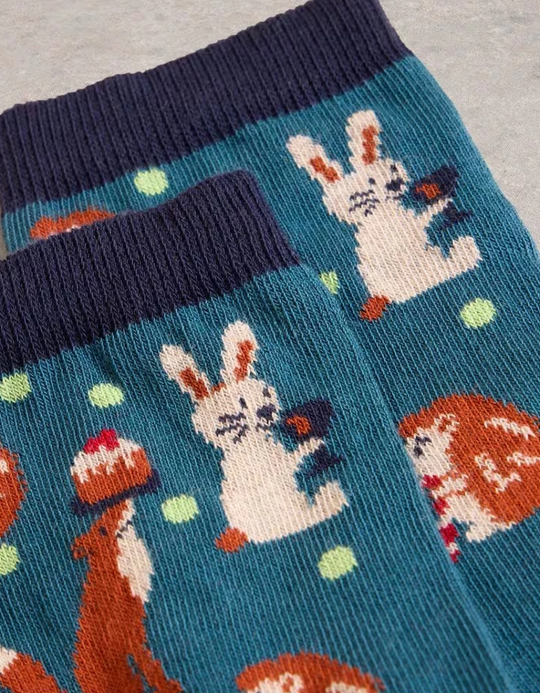 Women's Animal Sock In A Cracker Teal Multi