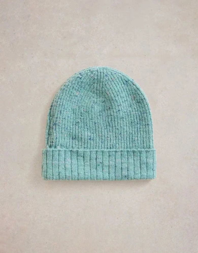 Abby Knitted Beanie Light Teal