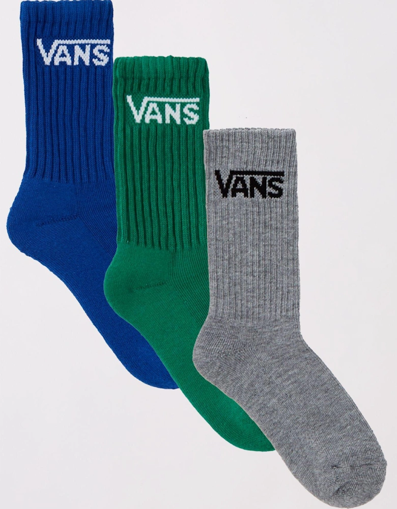 Kid's Classic Crew Sock 3pk - Green