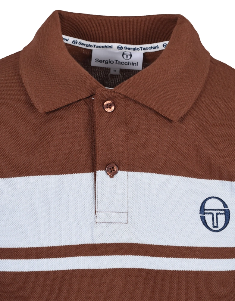 Young Line Polo Cappuccino/Celestial Blue