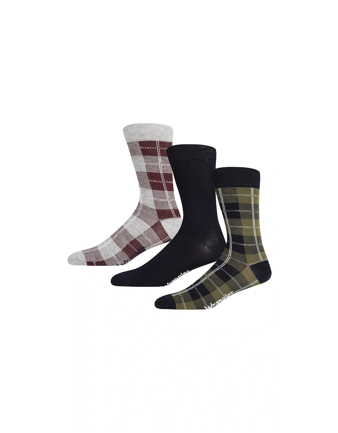 3-Pack Tartan Check Crew Socks - Multi, 2 of 1