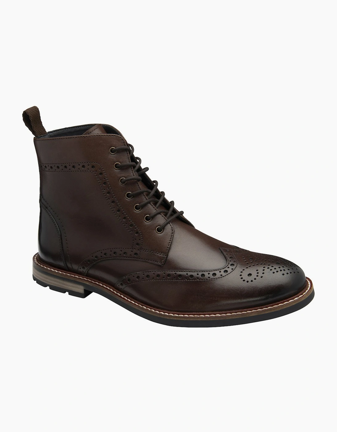 Frank Wright Men's Corby Mens Brogue Boots - Brown - Size: 12