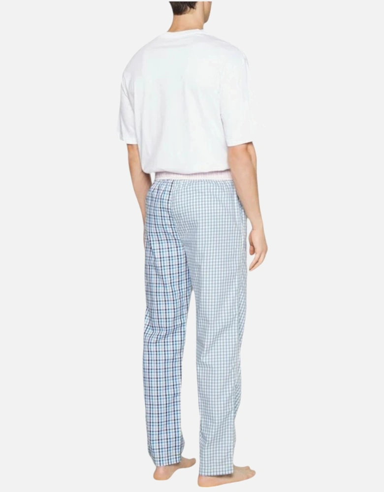 Diese Derik Mens Pyjama Bottoms Cotton Woven Loungewear Check Striped Sleepwear