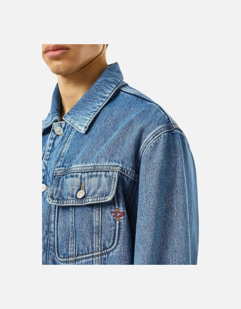D-Riley Mens Trucker Jacket Long Sleeve Relaxed Fit