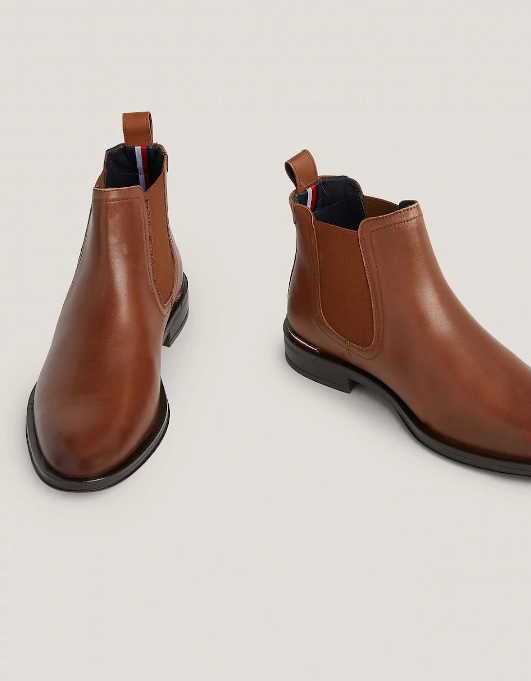 Core RWB Hilfiger Mens Leather Chelsea Boots