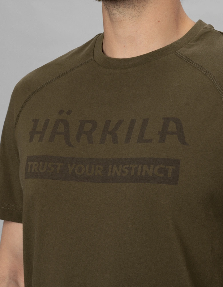 Härkila Logo Short Sleeve T-shirt Willow Green