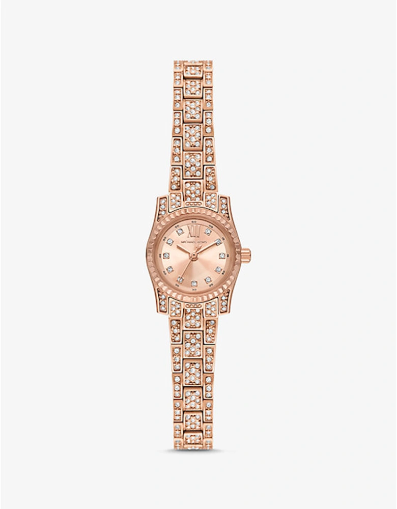 Mini Lexington Pavé Rose Gold-Tone Watch