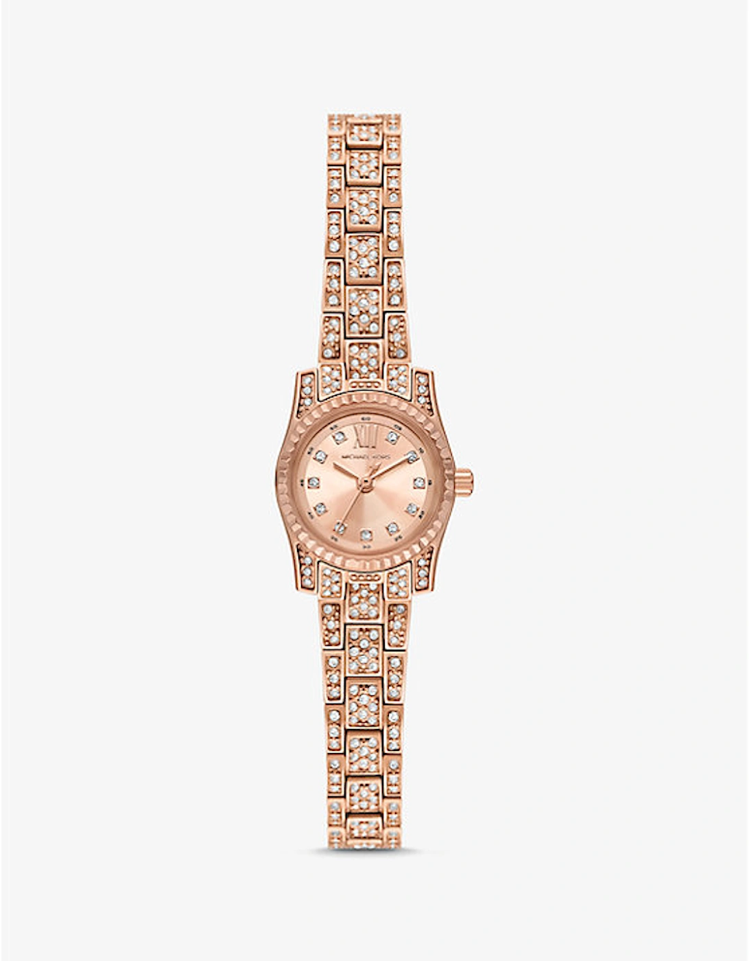 Mini Lexington Pavé Rose Gold-Tone Watch, 2 of 1