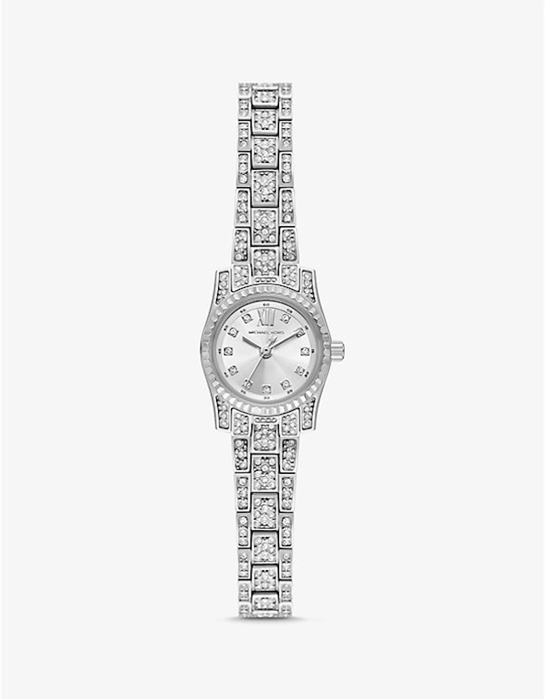 Mini Lexington Pavé Silver-Tone Watch, 2 of 1