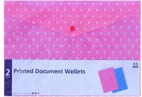 Printed Document Wallet (Pack Of 3)