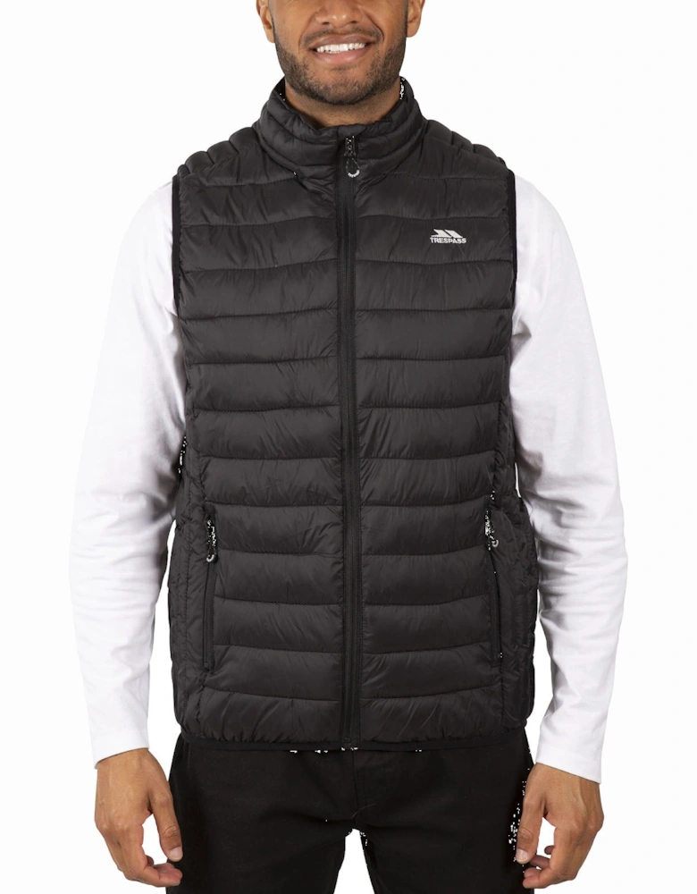 Mens Gallenton Padded Packaway Gilet - Black