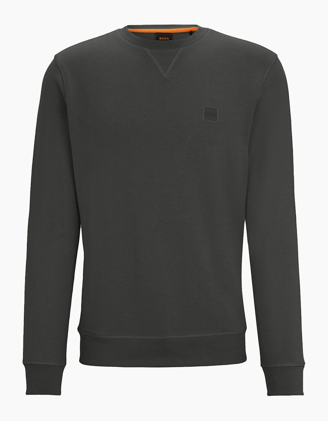 Hugo Boss Men's Grey Boss New Westart Crew Sweat - : Regular/40 Large