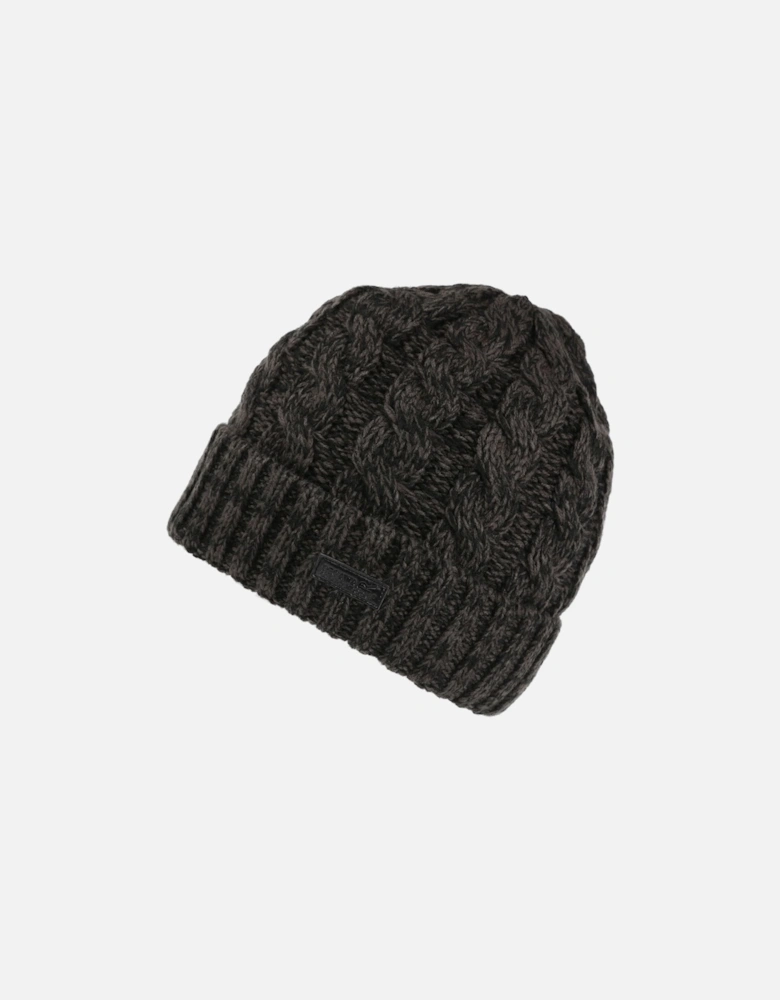 Mens Harrell Iii Cable Knit Winter Beanie Hat