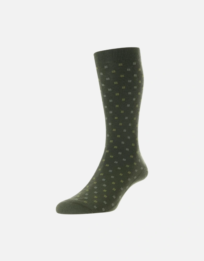 Men's Byrd Box Motif Sock