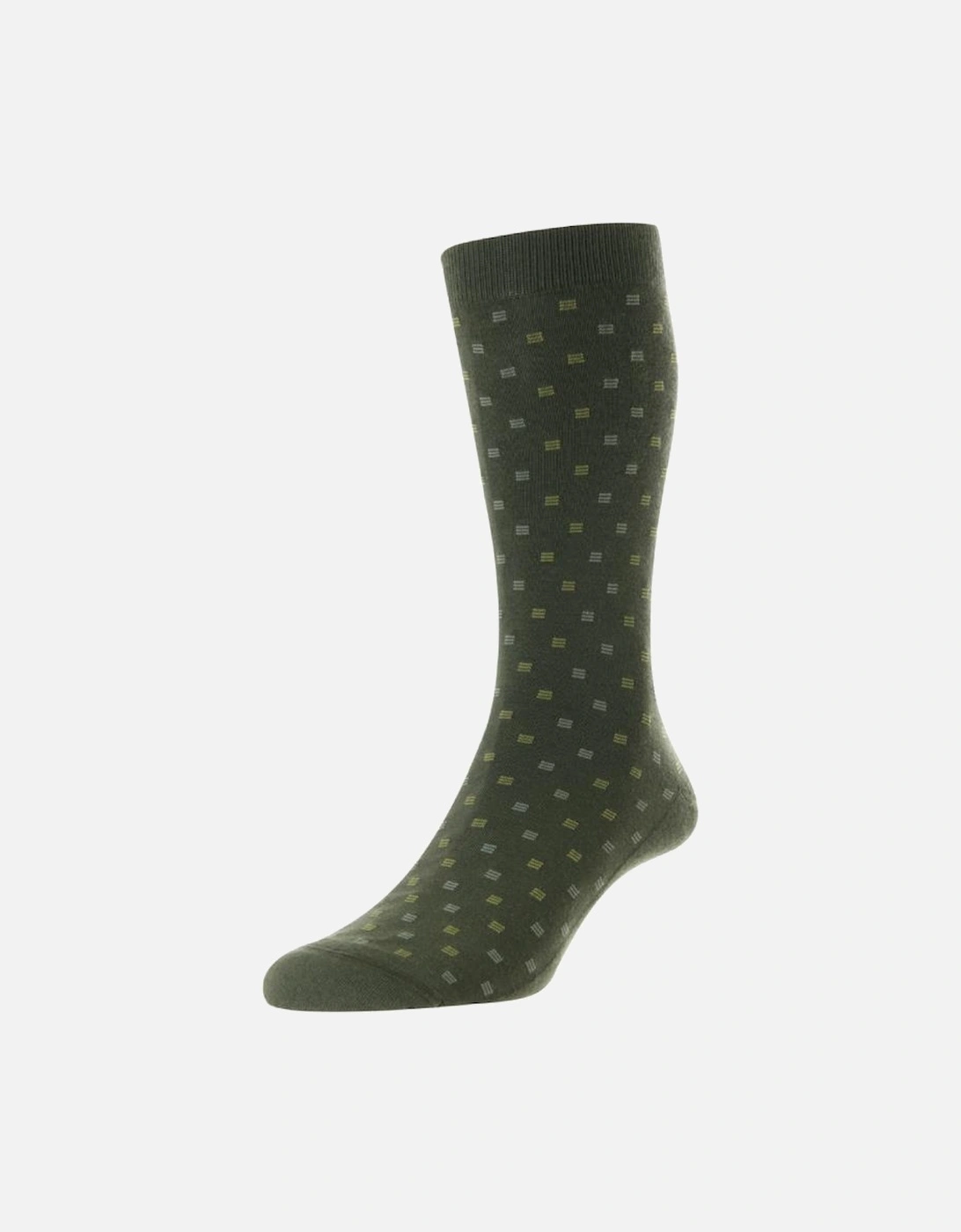 Men's Byrd Box Motif Sock, 2 of 1