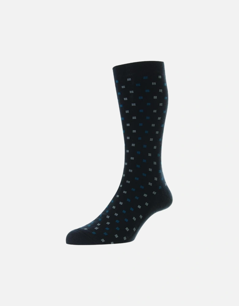 Men's Byrd Box Motif Sock