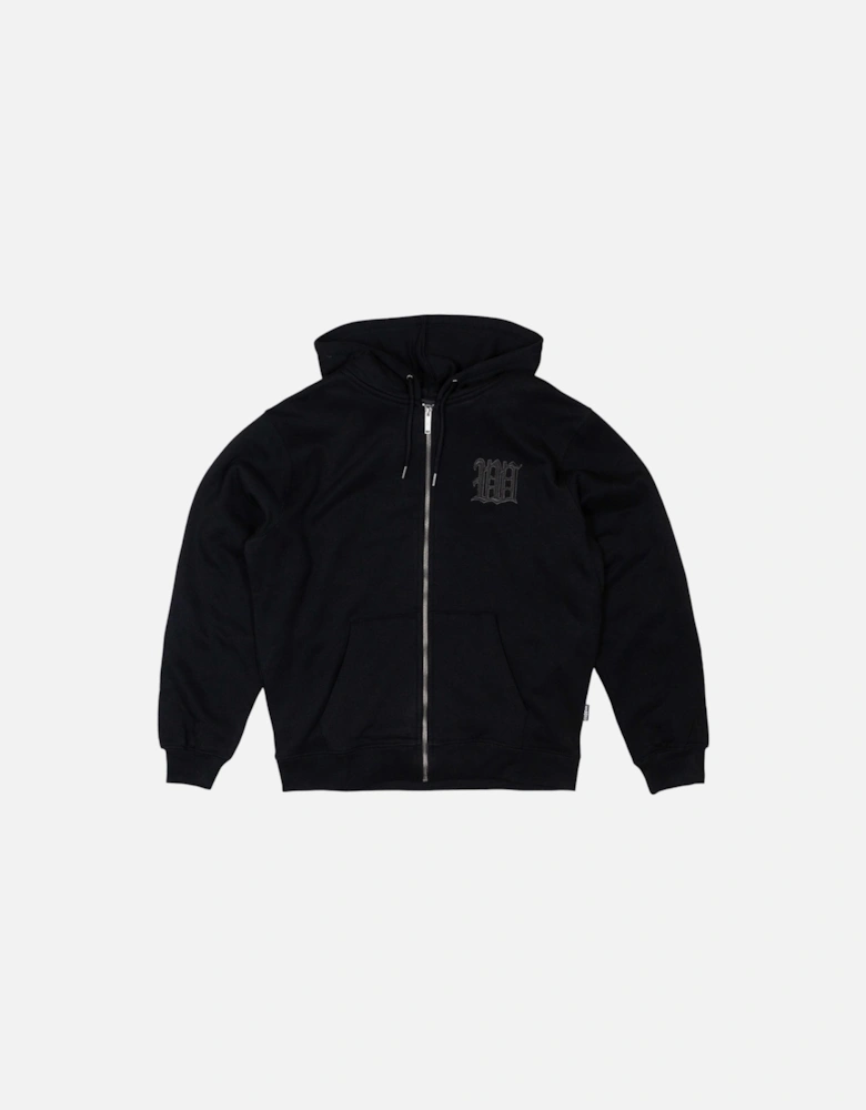 Kingdom Curve Zip Hoodie - Black