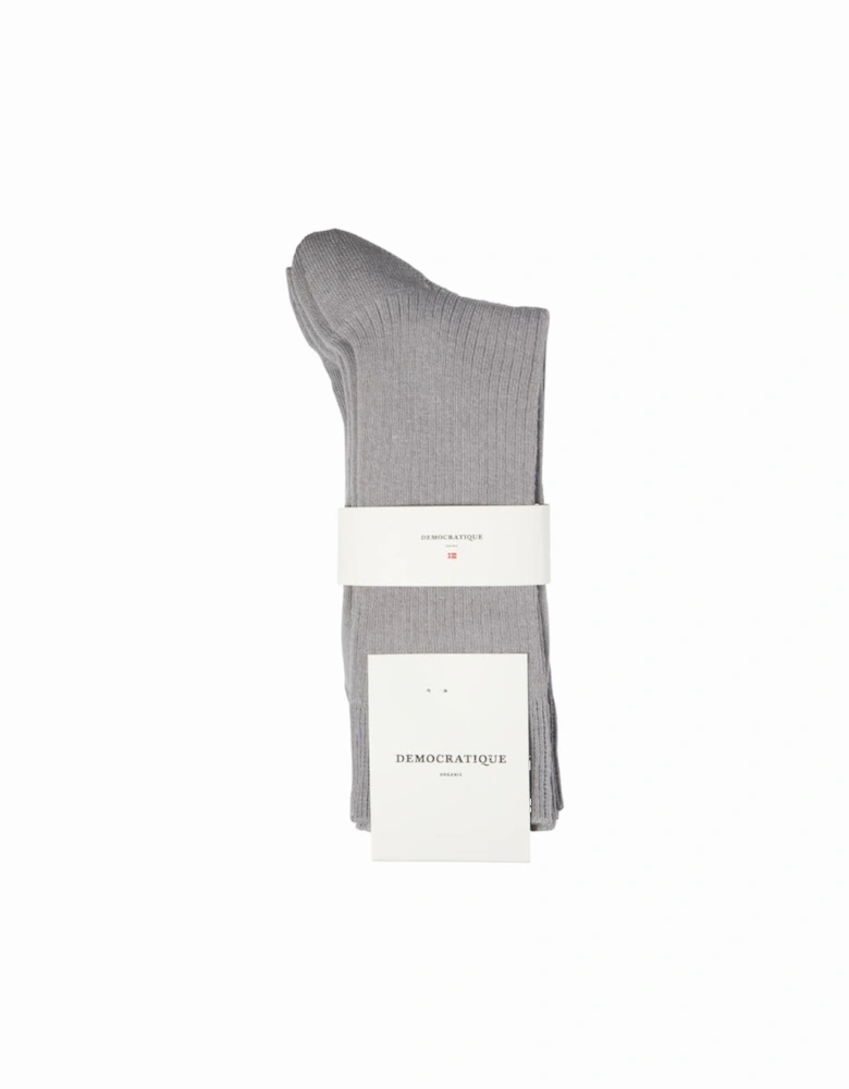 2 Pack Men's Fine Rib Sock