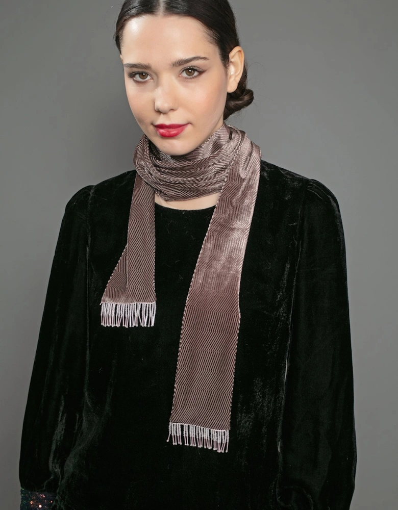 ALLEGRA VELVET SCARF PINK