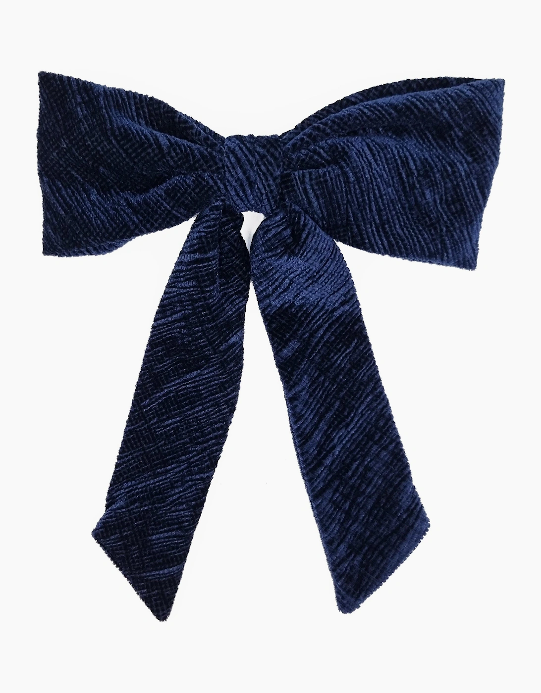Nooki Design Nooki Design Women's CRINKLE VELVET BOW NAVY