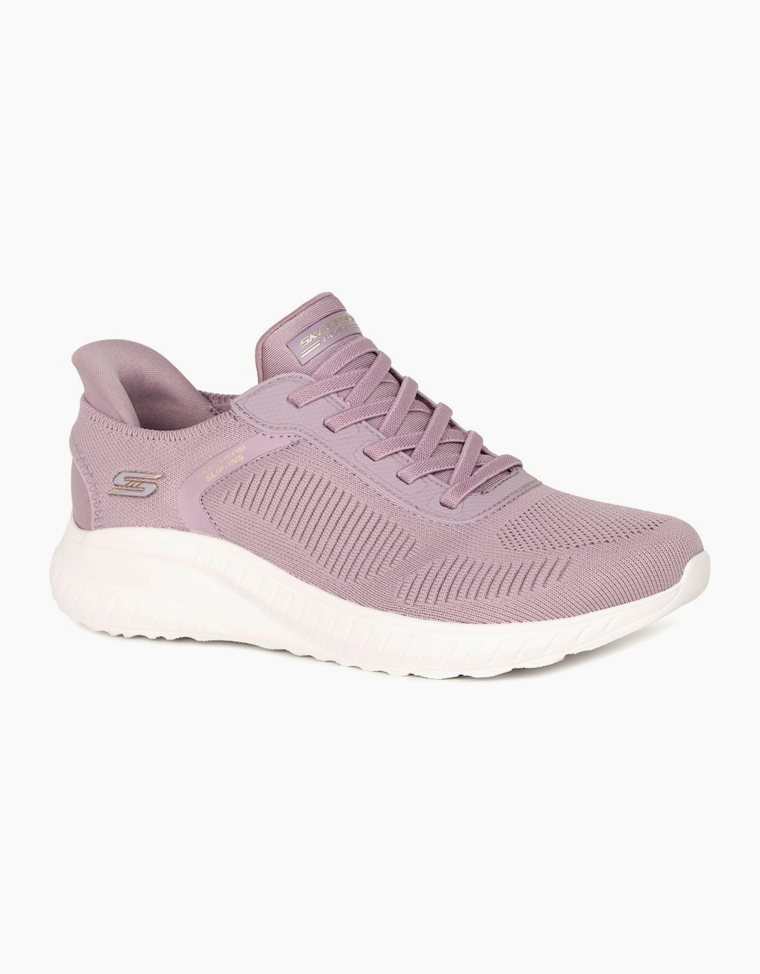 Skechers Women's Purple Bobs Squad Chaos Slip In Trainers - Size: 8