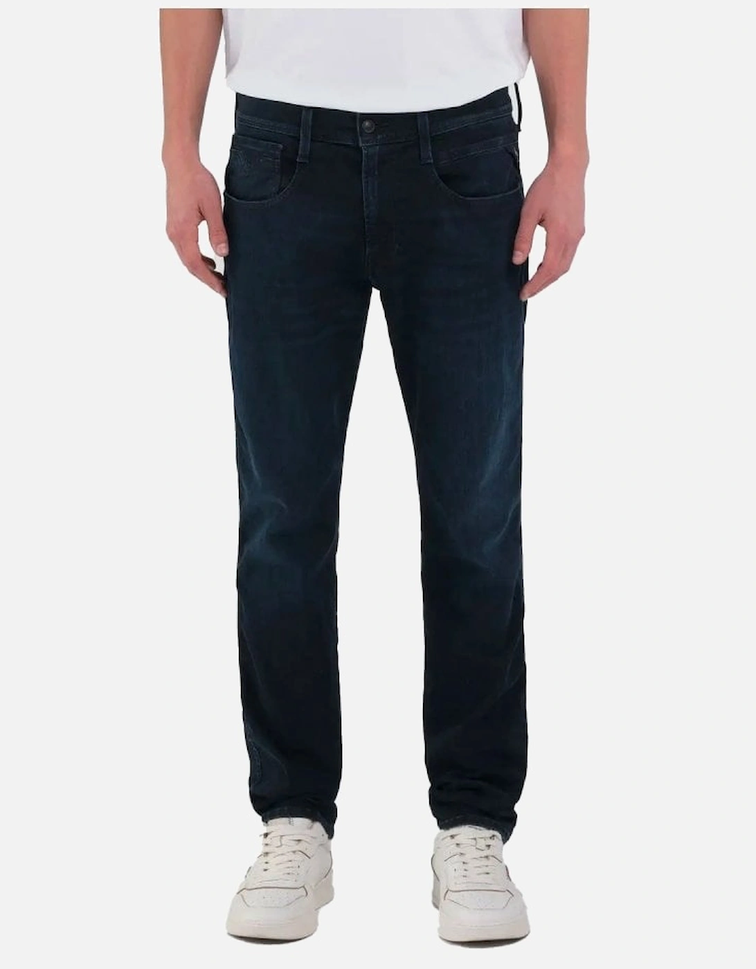 Replay Men's Blue Hyperflex Anbass Slim Fit Eco Plus Sustainable Denim Jeans 007 - : 30/32 30W 32L