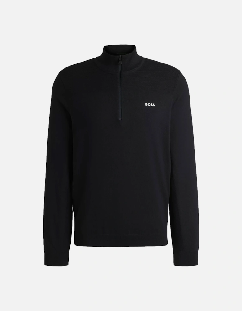 Boss Momentum-x_qz Half Zip Knitwear Dark Blue