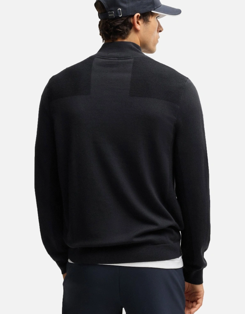 Boss Momentum-x_qz Half Zip Knitwear Dark Blue