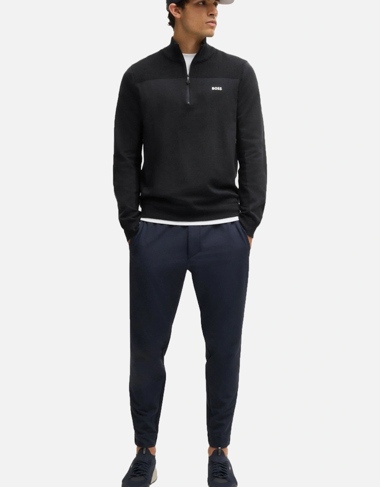 Boss Momentum-x_qz Half Zip Knitwear Dark Blue