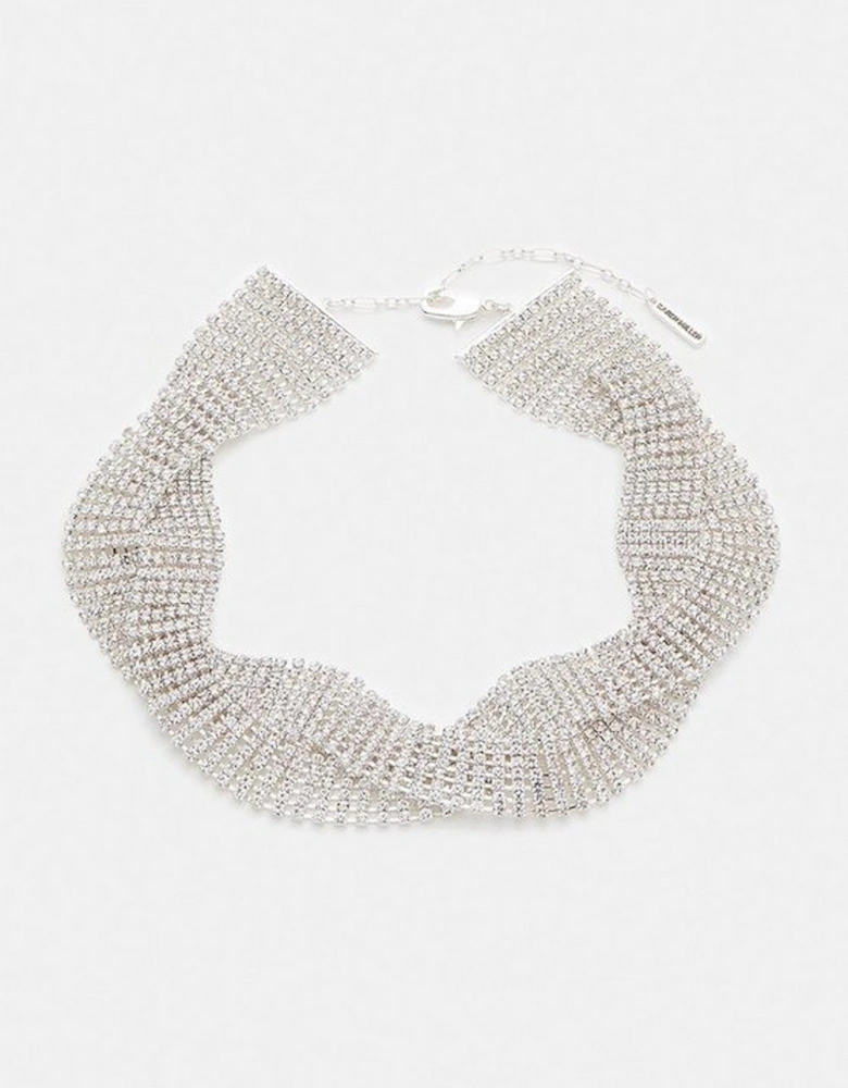 Wavy Diamante Necklace