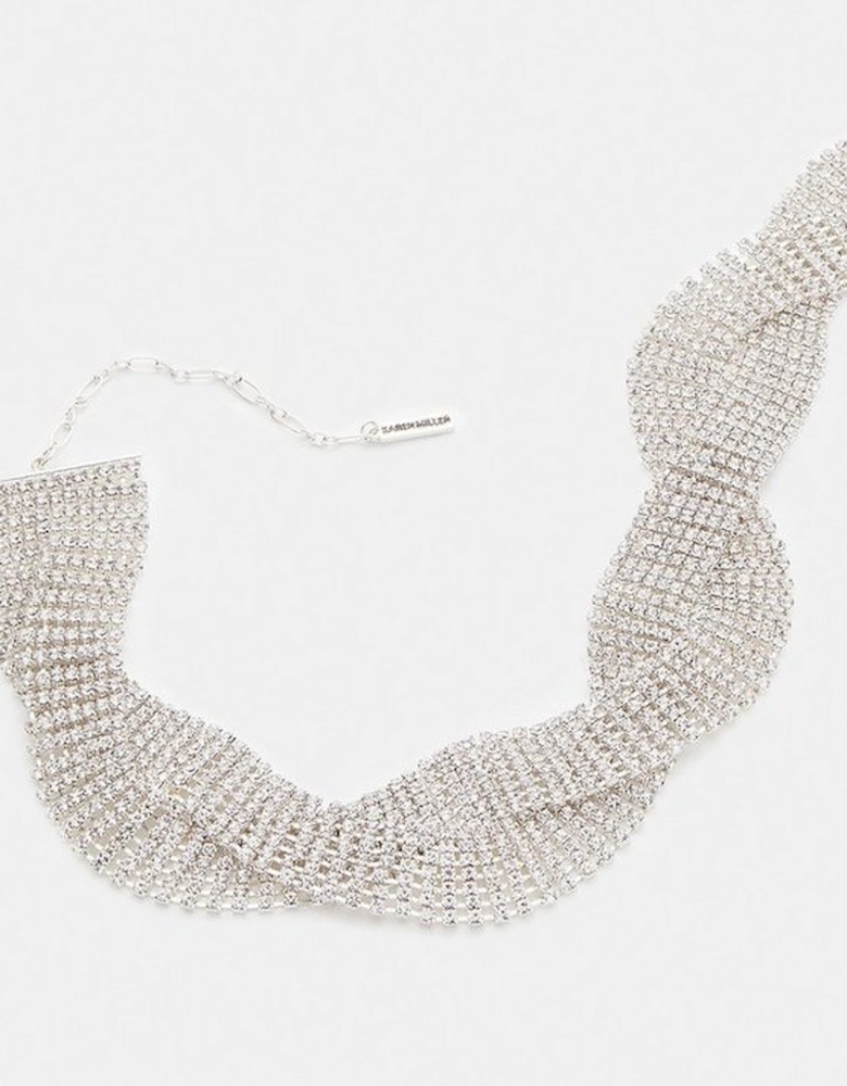 Wavy Diamante Necklace
