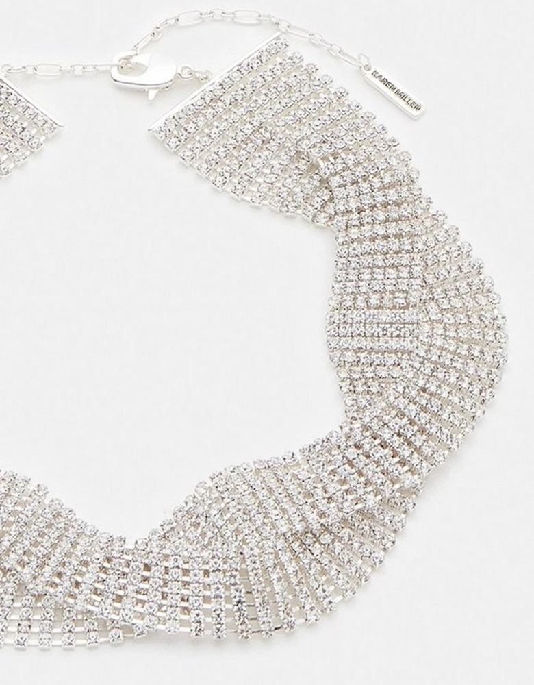 Wavy Diamante Necklace