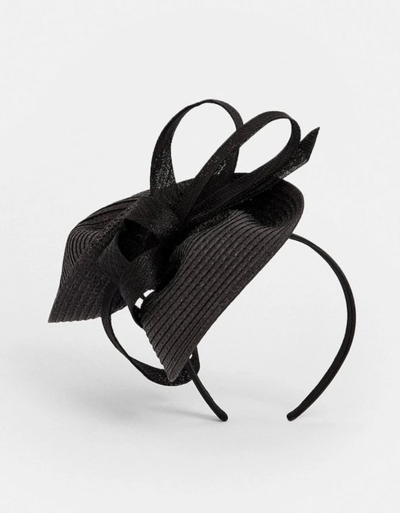 Asymmetric Bow Headband Fascinator