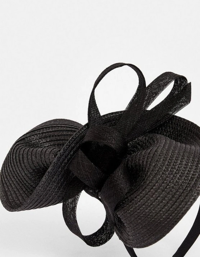 Asymmetric Bow Headband Fascinator