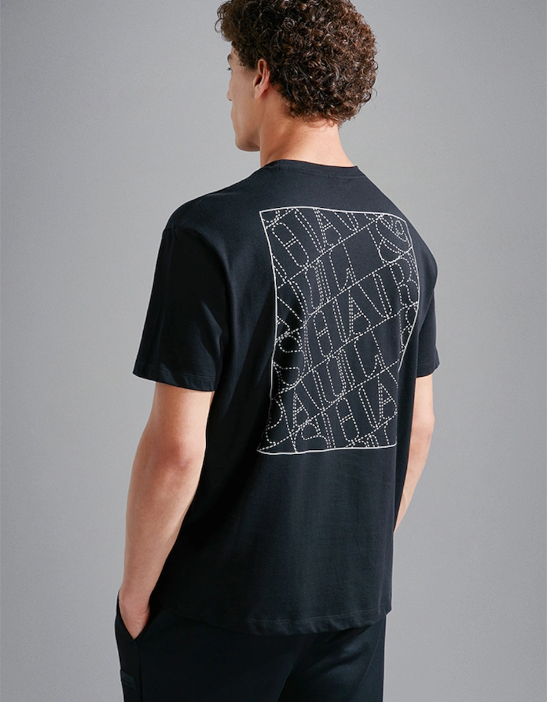 Men's Cotton Jersey T-Shirt with Back Prints