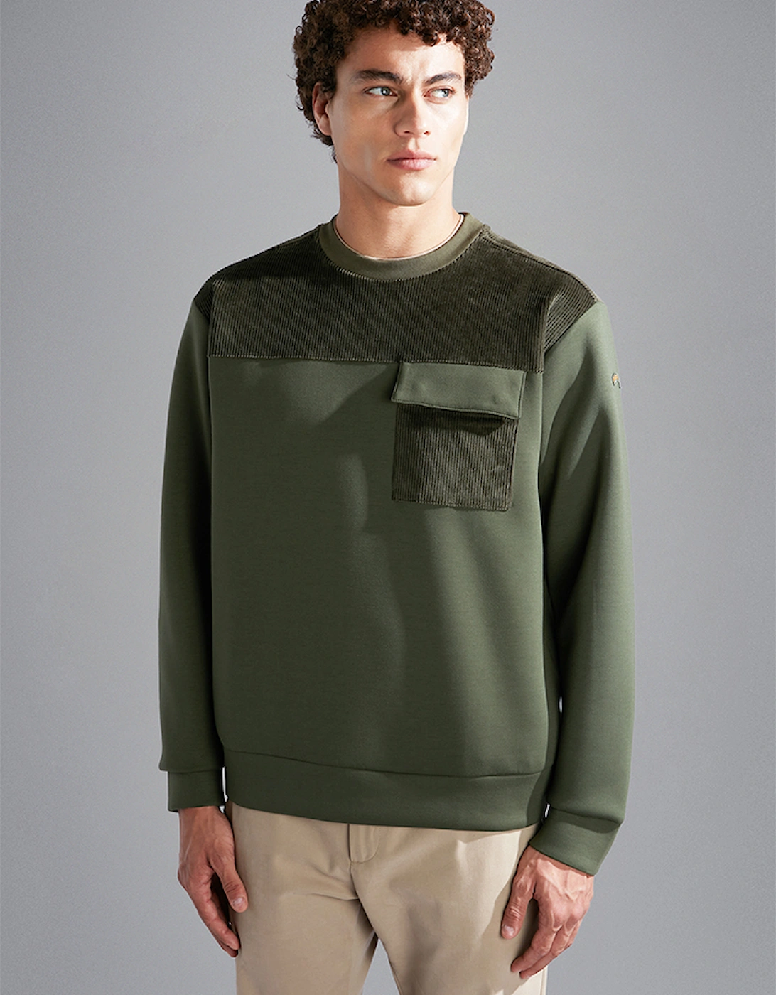 Men's Techno Fleece with Velvet Panel Detailing, 5 of 4