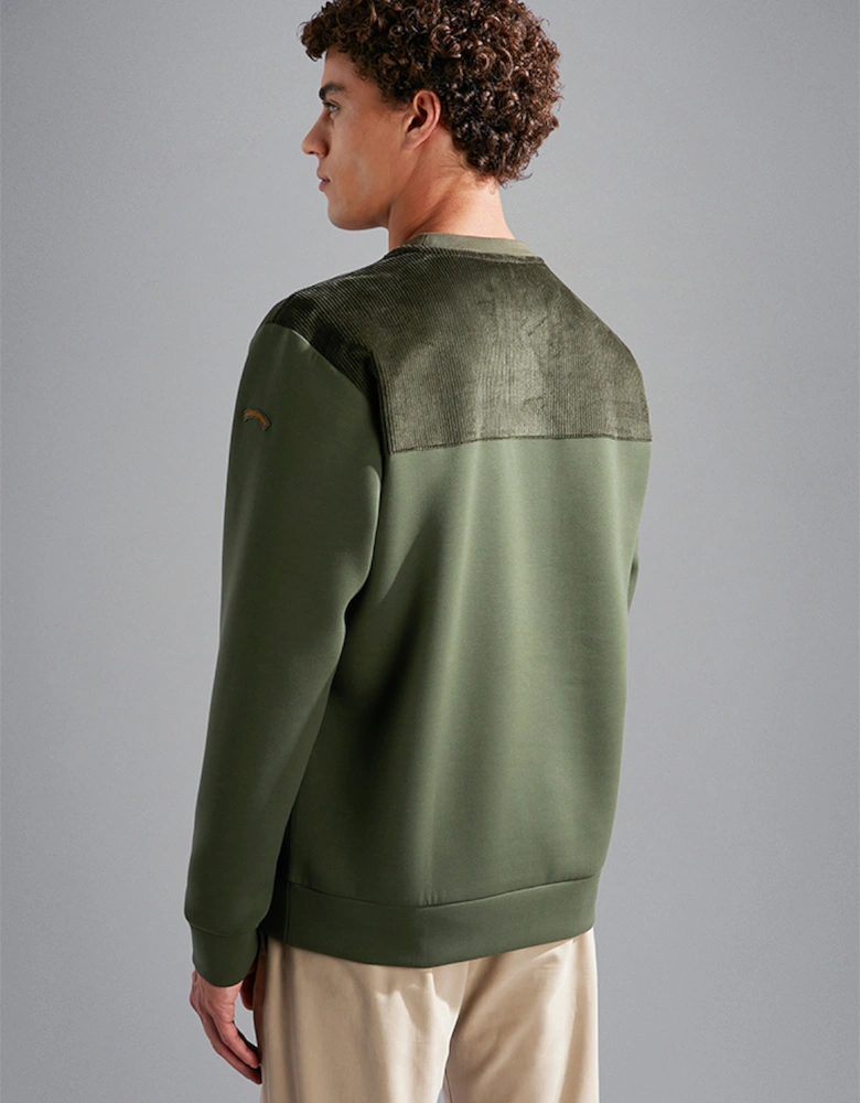 Men's Techno Fleece with Velvet Panel Detailing