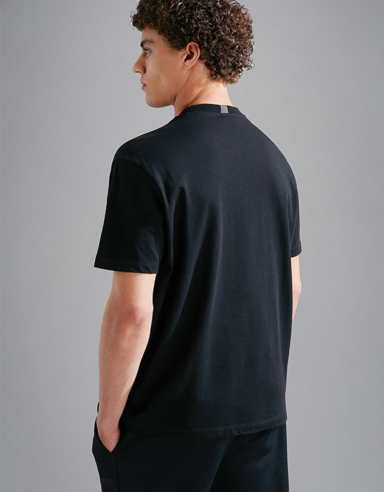 Men's Cotton Jersey T-Shirt with Printed Logo