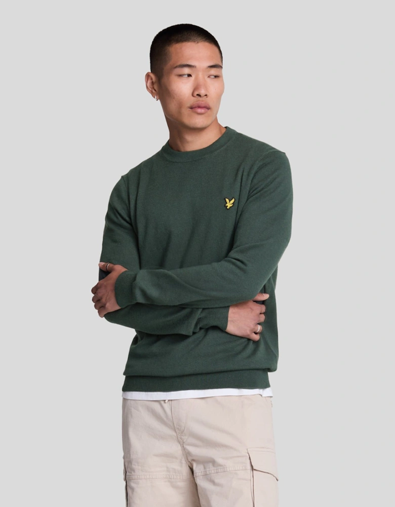 Cotton Merino Crew Neck Jumper