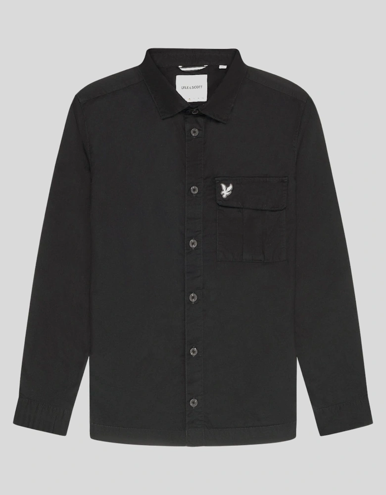 Pleated Pocket Overshirt